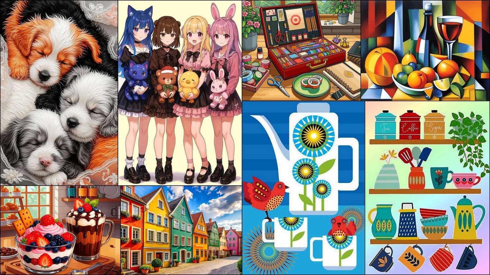 Chiots puzzle en ligne