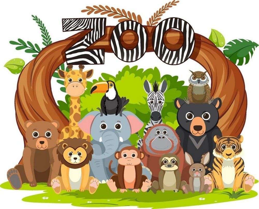 Jardim zoológico puzzle online