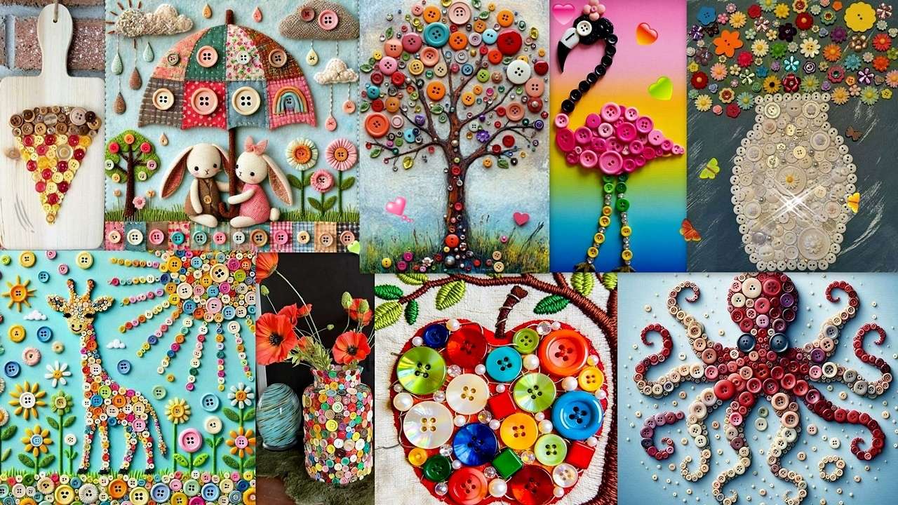 Maravilhas de botão puzzle online a partir de fotografia