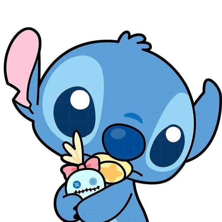 Stitch och puchii Pussel online