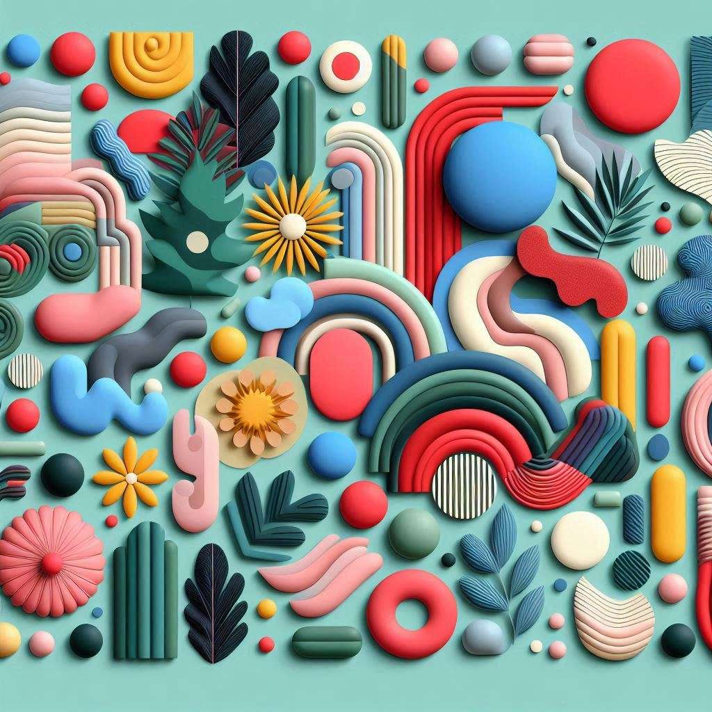 Koláž, vzory online puzzle