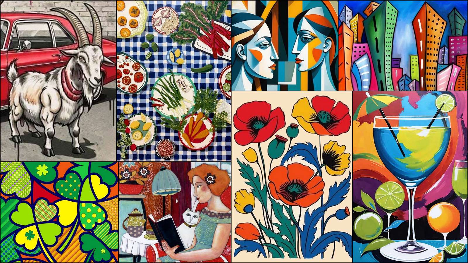 Rogata koza puzzle online