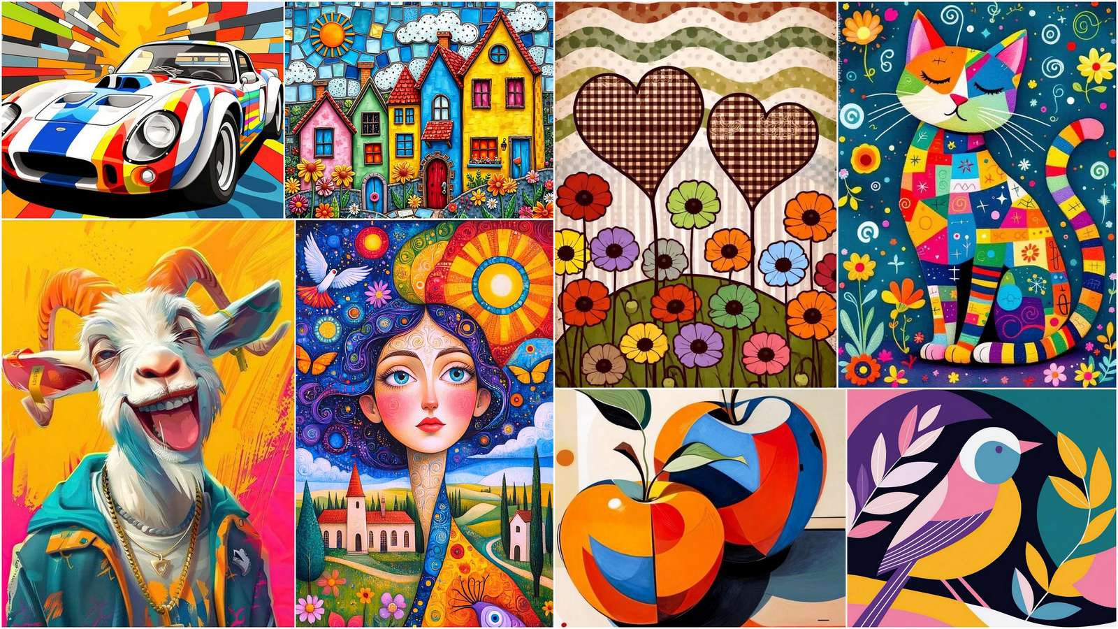 Chèvre blanche puzzle en ligne à partir d'une photo