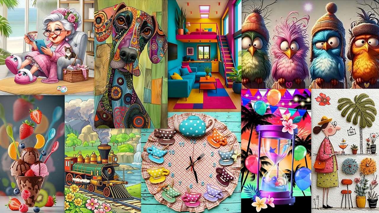 Mish mash puzzle en ligne à partir d'une photo