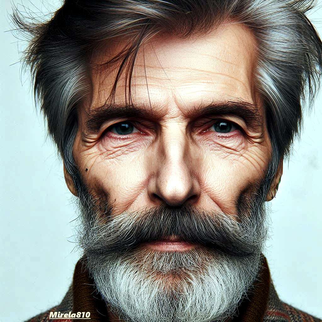 O rosto de um homem puzzle online