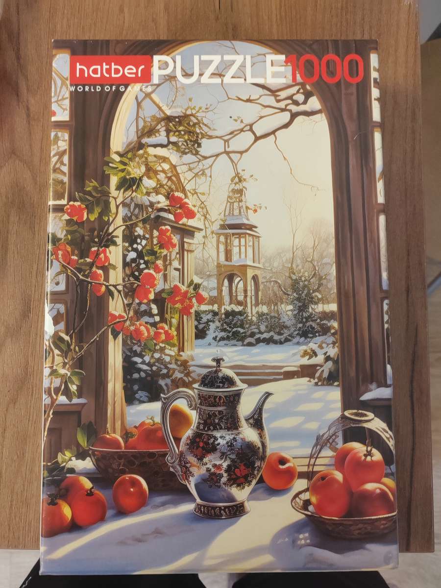 Paisaje de invierno puzzle online a partir de foto