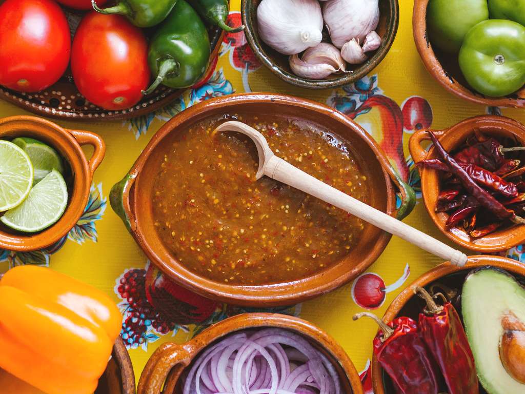 salsa picante puzzle online a partir de foto