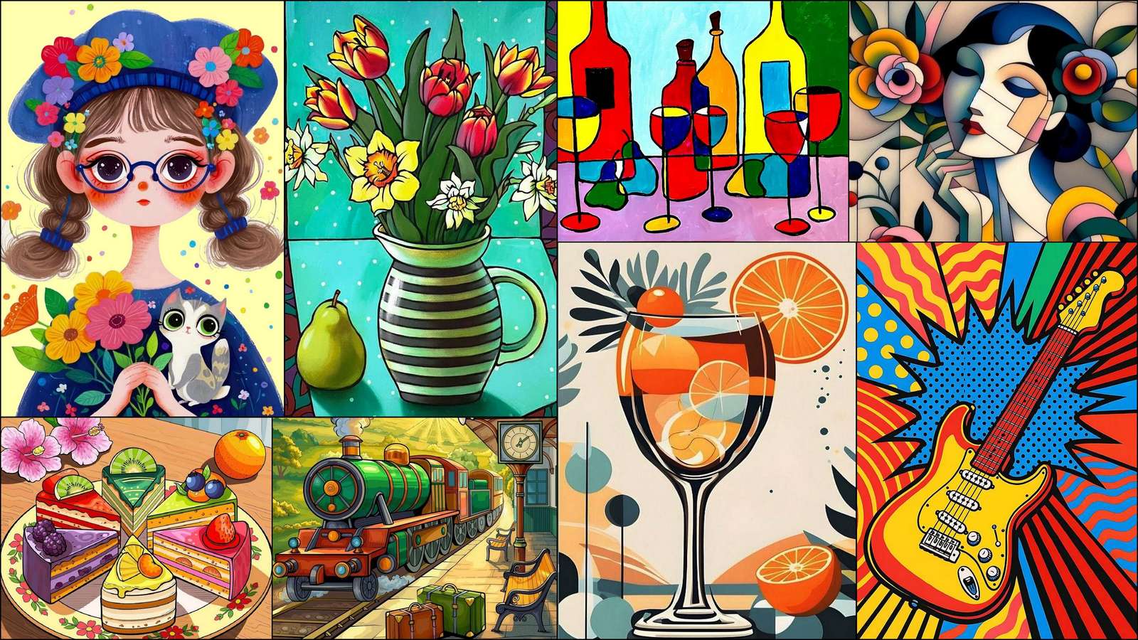 Fata si pisica puzzle online din fotografie