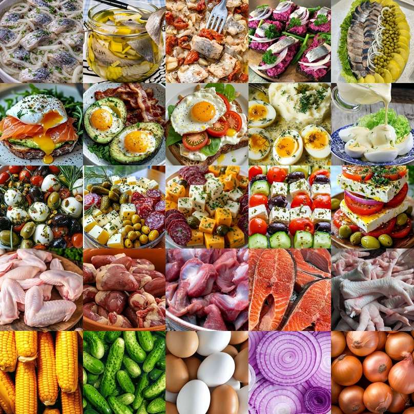 Mesa completa puzzle online a partir de fotografia