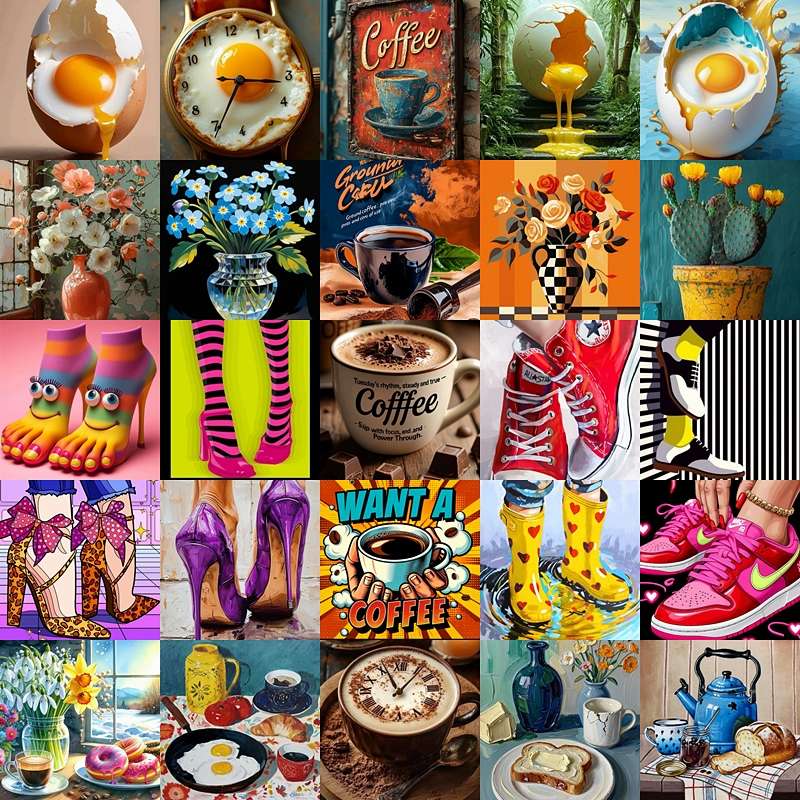 Caffè con uova puzzle online