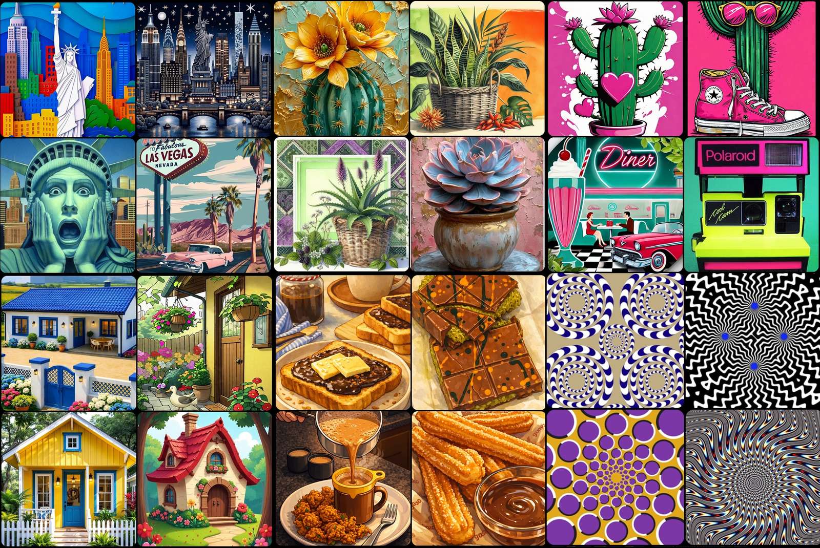 Varie immagini puzzle online da foto