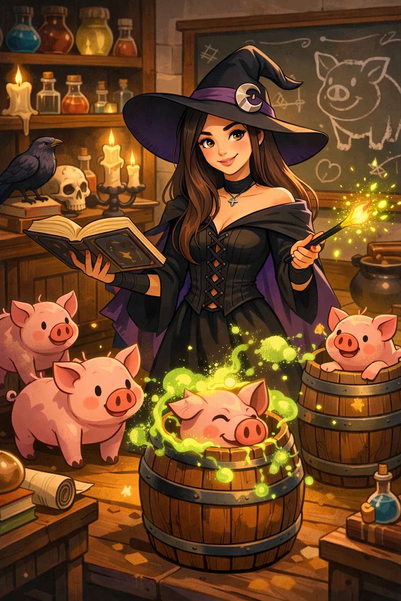 Pronta para transfigurações com o professor Obranna puzzle online a partir de fotografia