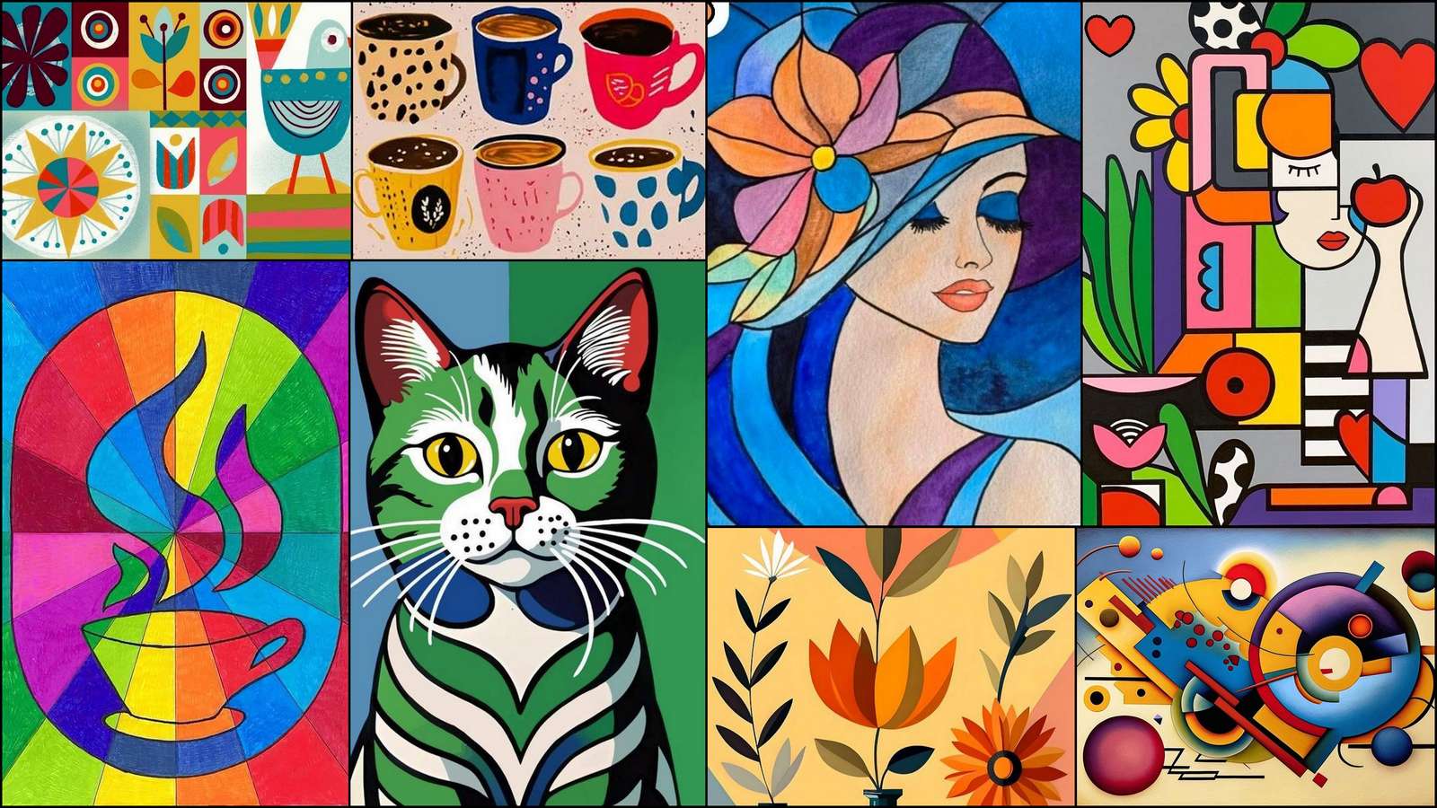 Gato verde puzzle online