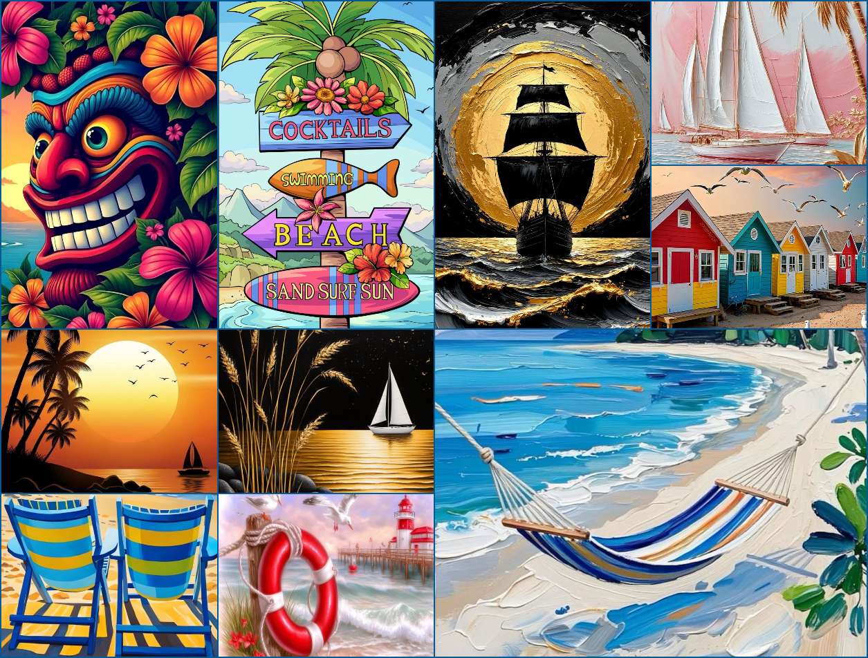 In spiaggia puzzle online