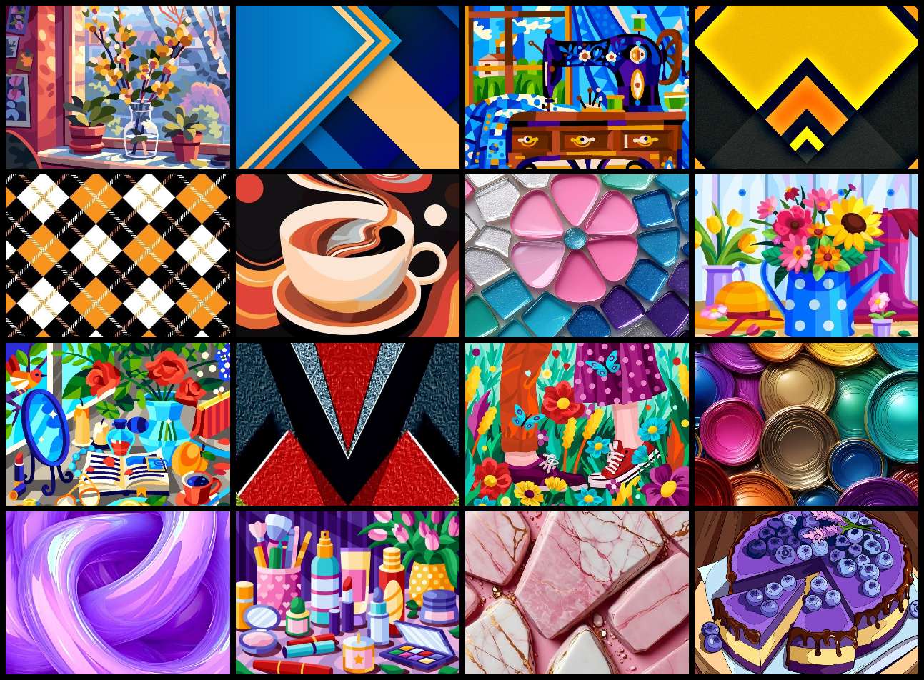 Quebra-cabeça colorido puzzle online