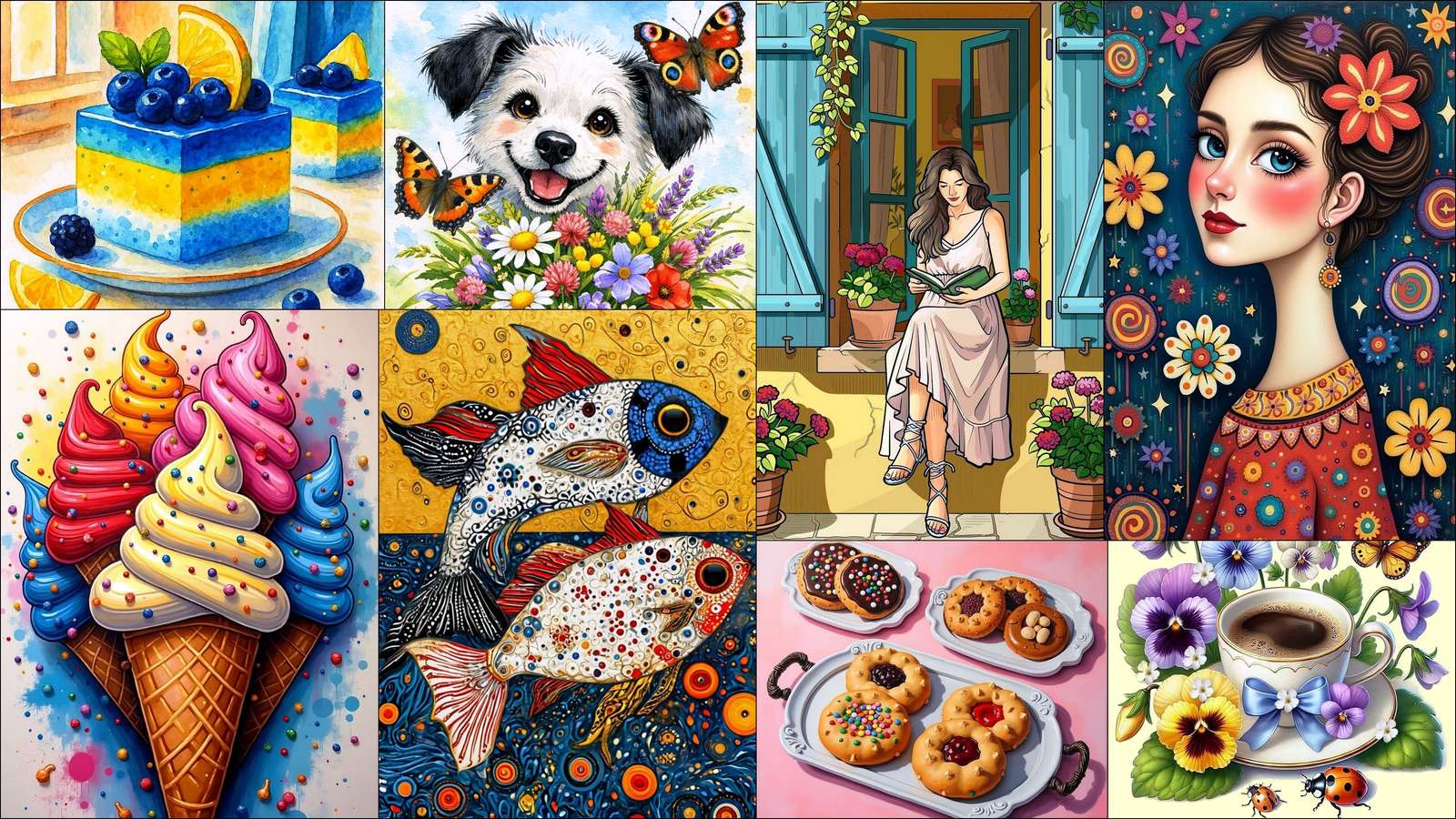 Lody owocowe puzzle online ze zdjęcia