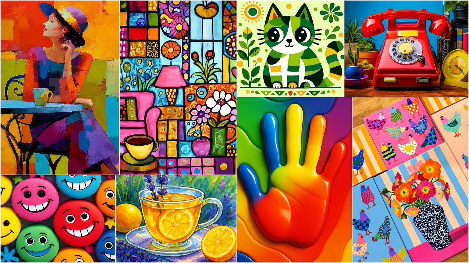 Dziewczyna w kapeluszu puzzle online da foto