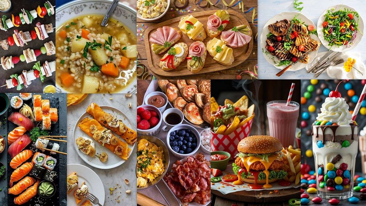 Something tasty for everyone puzzle online from photo