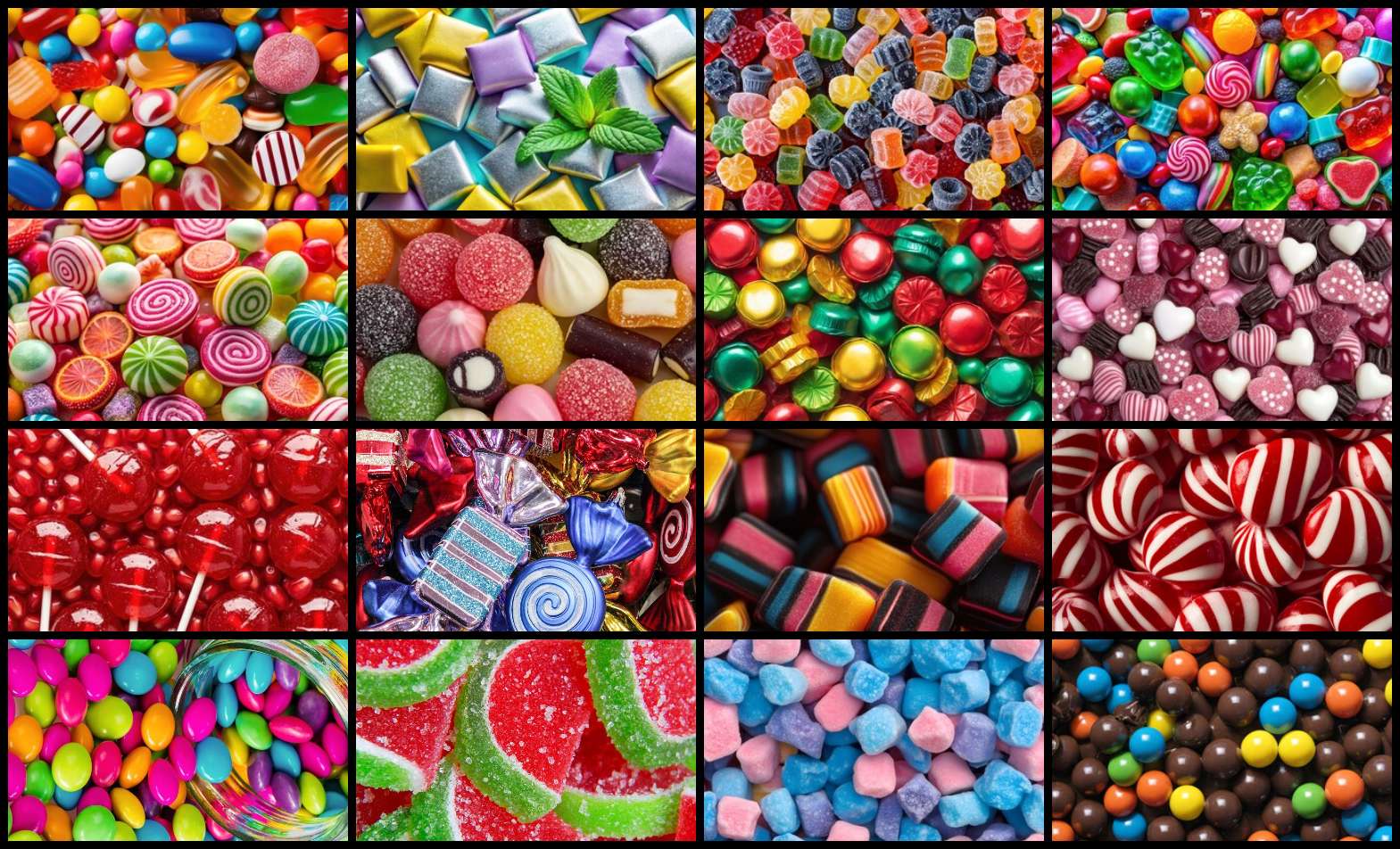 dulces, caramelos rompecabezas en línea