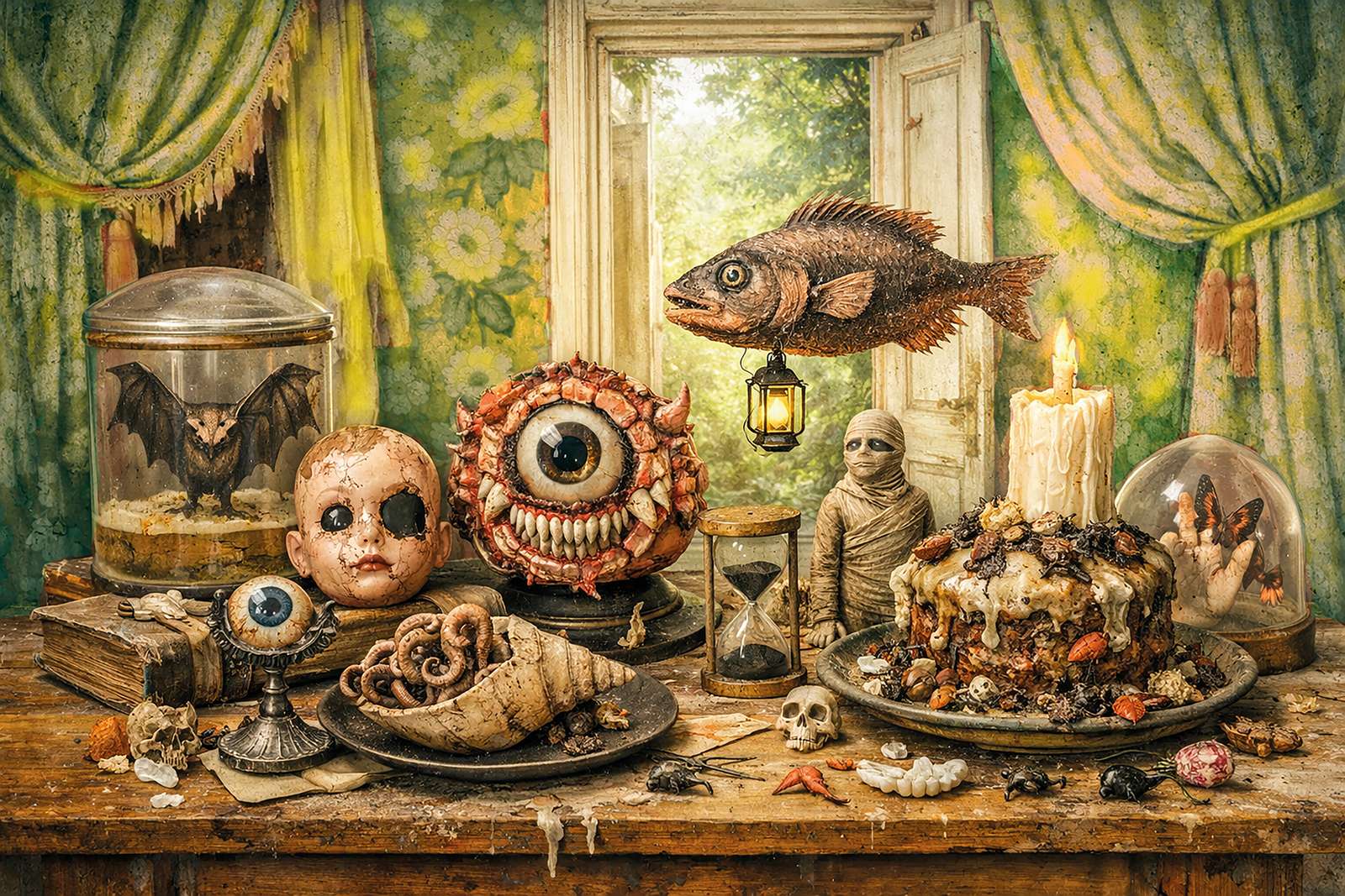 das Mittagessen wird serviert Online-Puzzle vom Foto