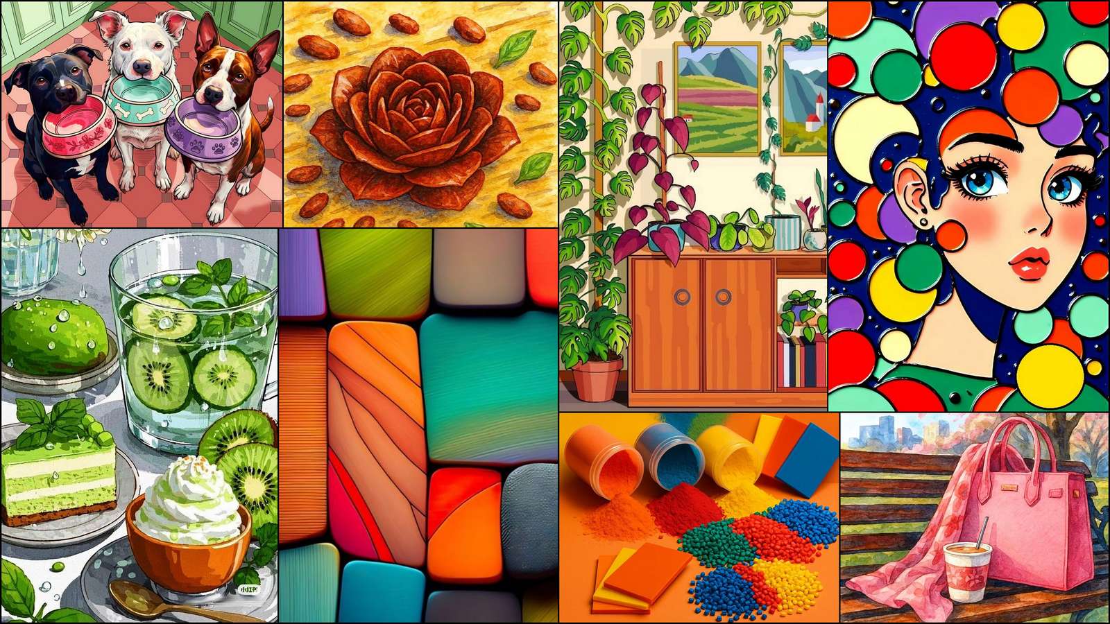 Três cachorros puzzle online