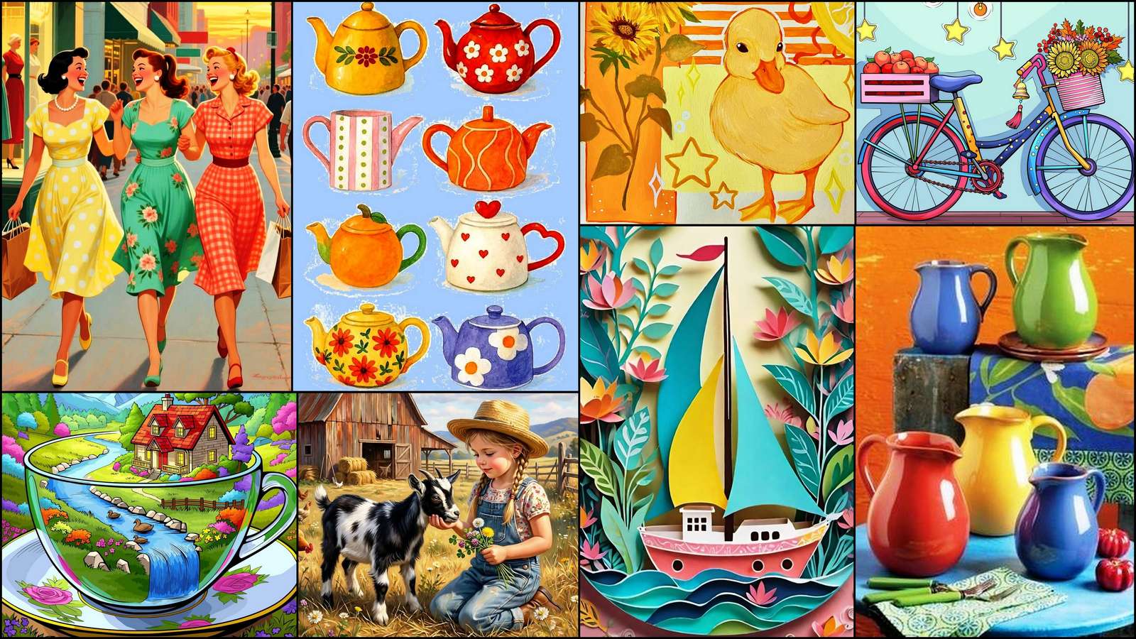 Tre ragazze puzzle online