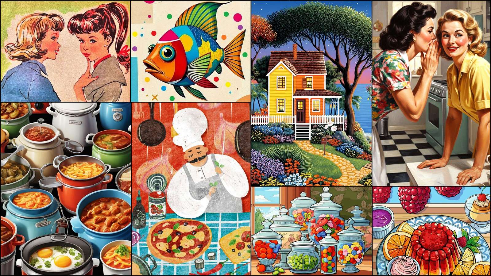 Brunettes, blondines puzzel online van foto