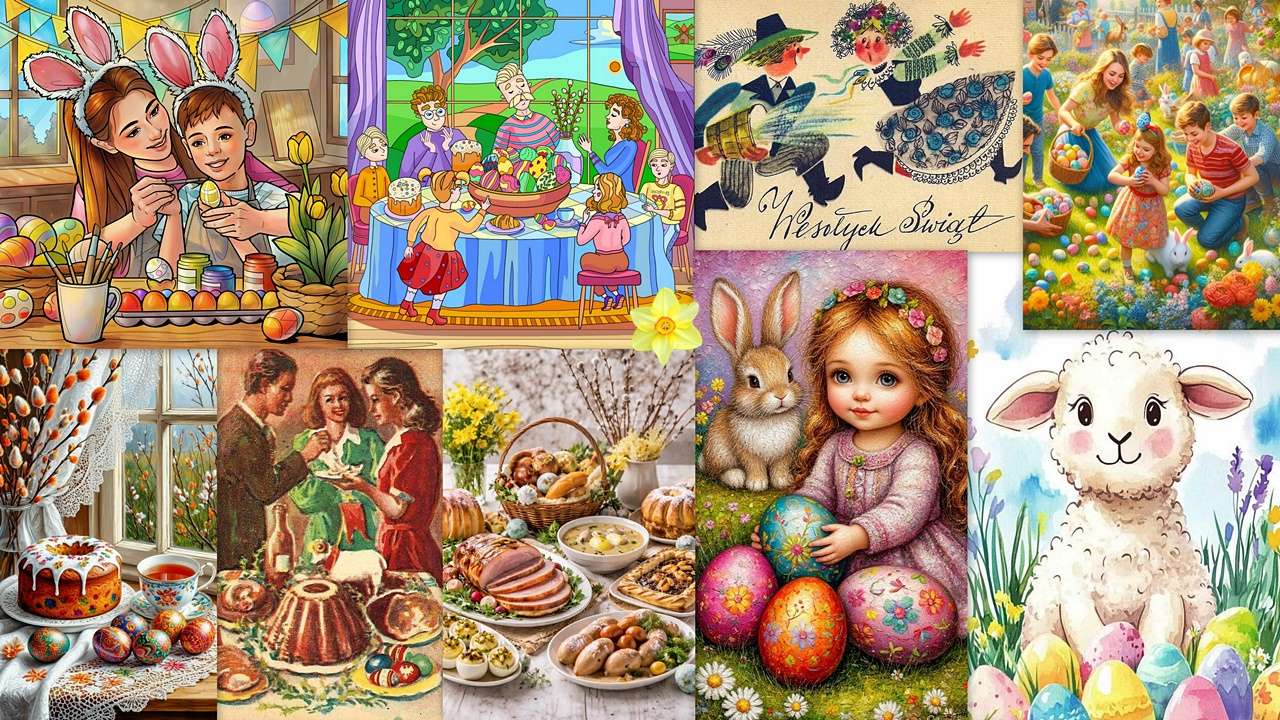Pasqua puzzle online da foto