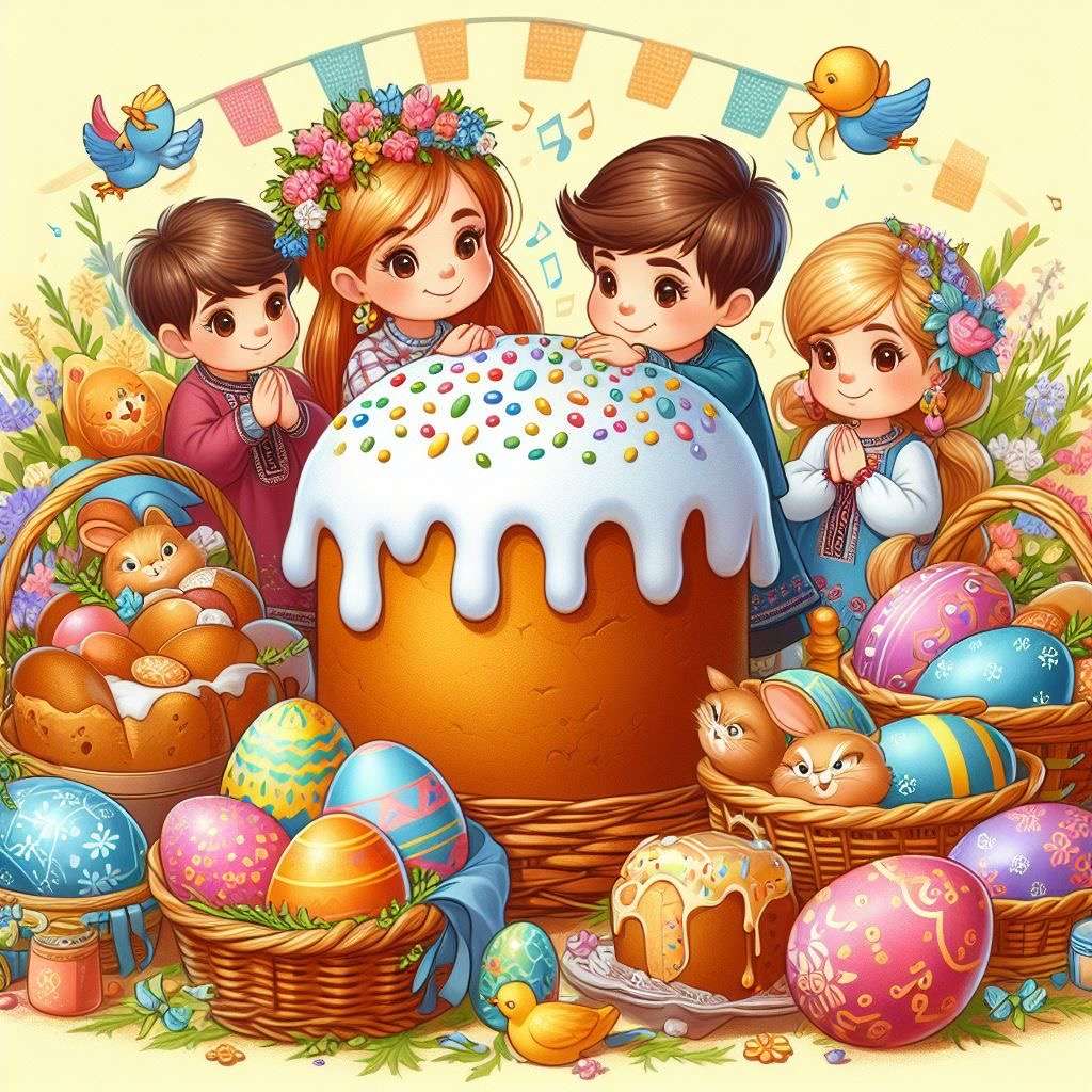 Великдень puzzle online from photo