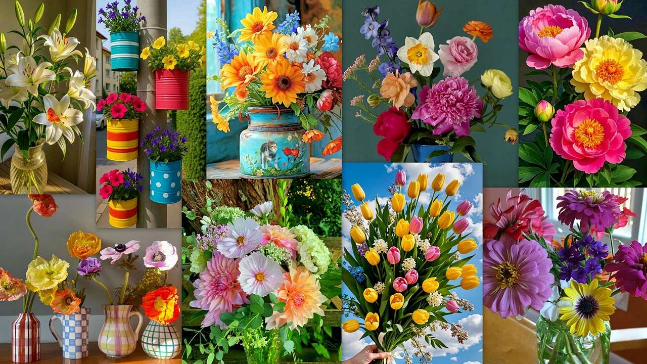 Mix floral puzzle online
