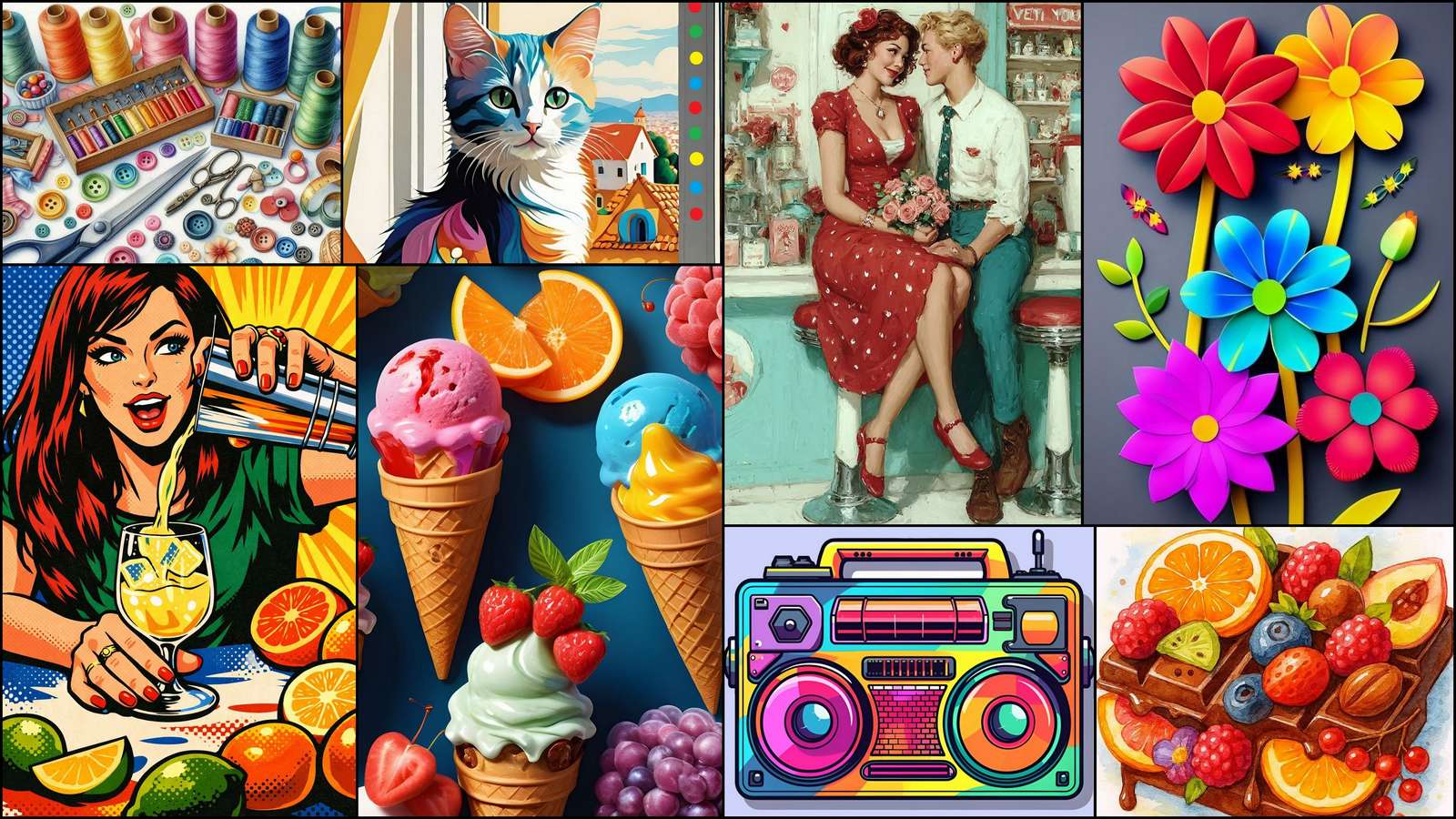 Suprimentos de costura puzzle online a partir de fotografia