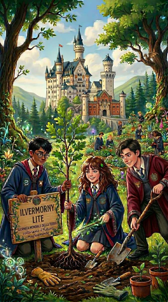 Giornata mundial de la tierra en Ilvermorny Lite puzzle online a partir de foto