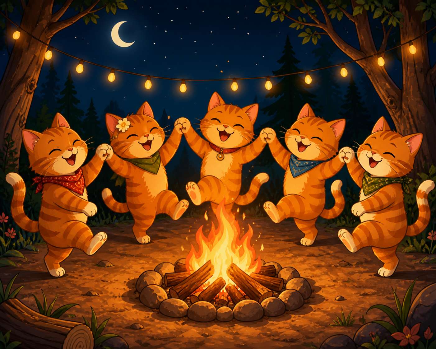 Wampus im Campingplatz Online-Puzzle vom Foto