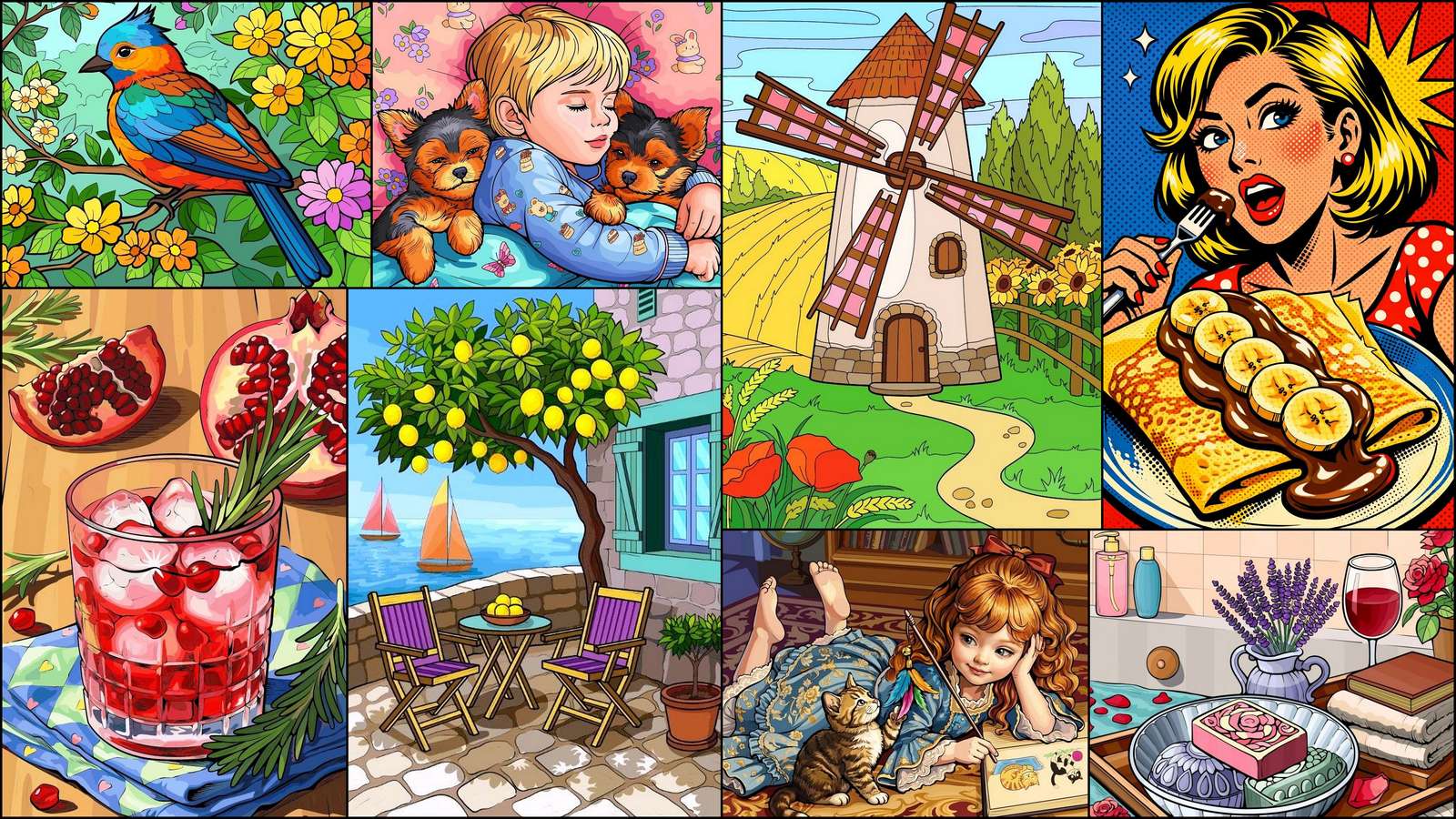 Pannenkoeken puzzel online van foto