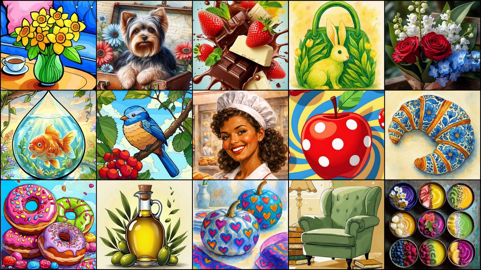 Fifteen online puzzle