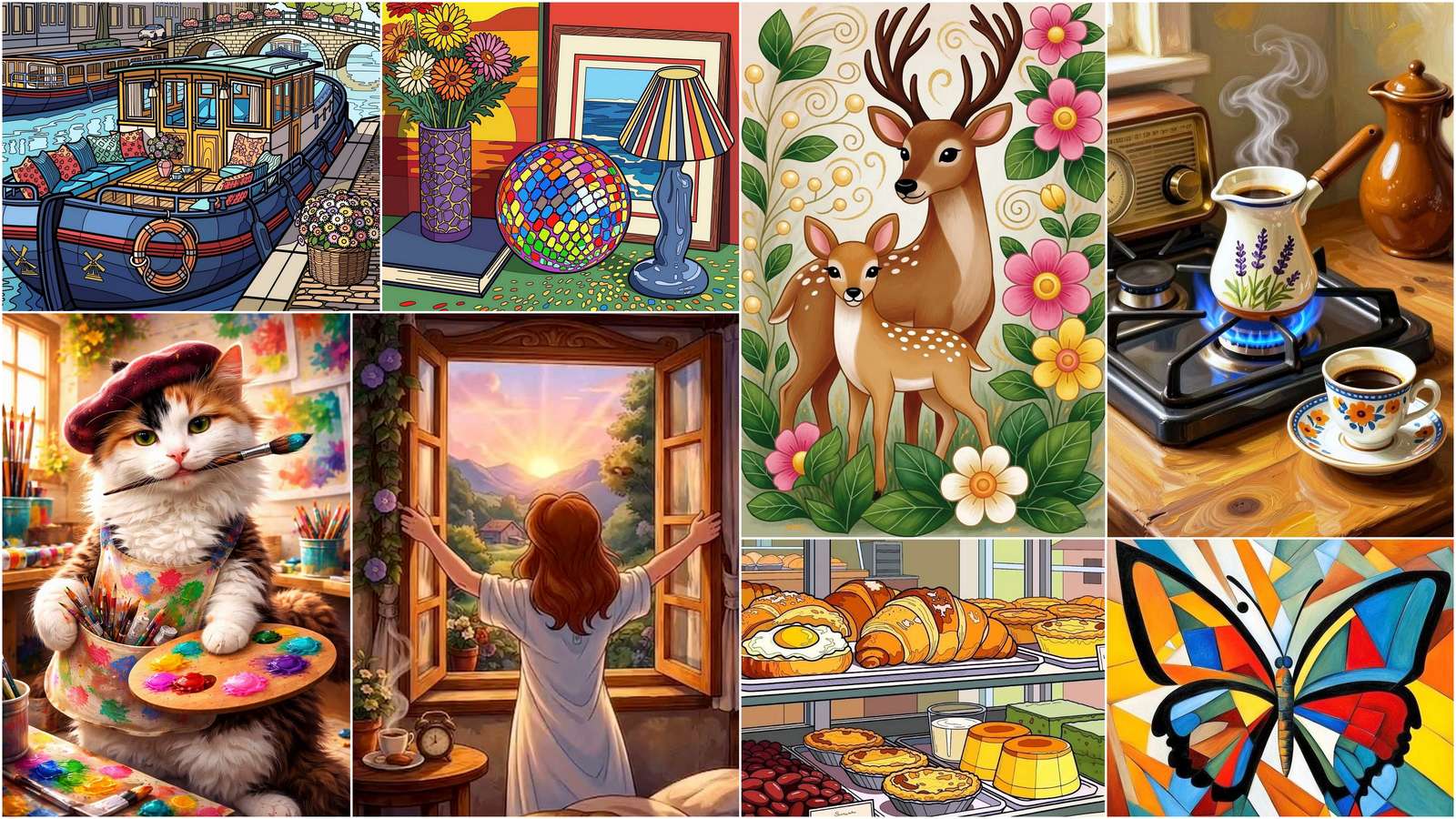 Artist cat online puzzle