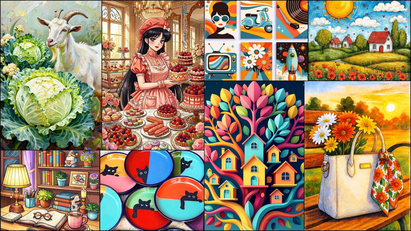A la cabra le gusta el repollo puzzle online a partir de foto