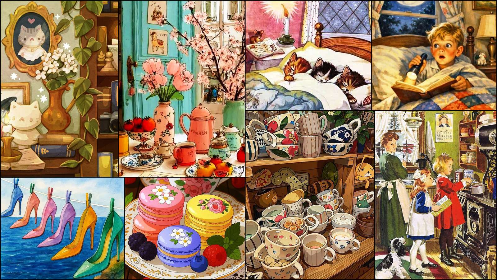 Ceramics puzzle online from photo
