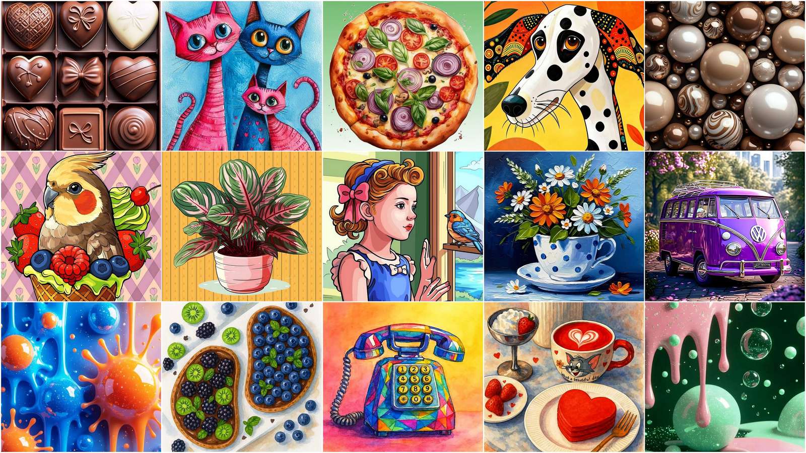 Piętnaście puzzle online ze zdjęcia