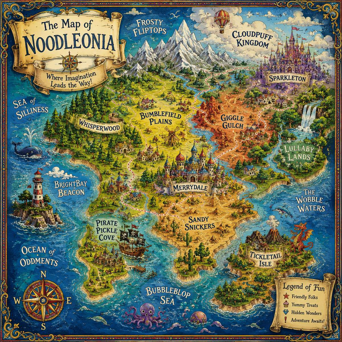 The Curious Isles of Noodleonia Pussel online