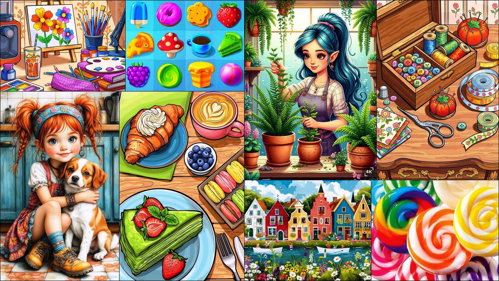 Dziewczynka i pies puzzle online ze zdjęcia