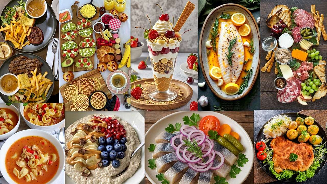 Dla każdego coś smacznego puzzle online ze zdjęcia