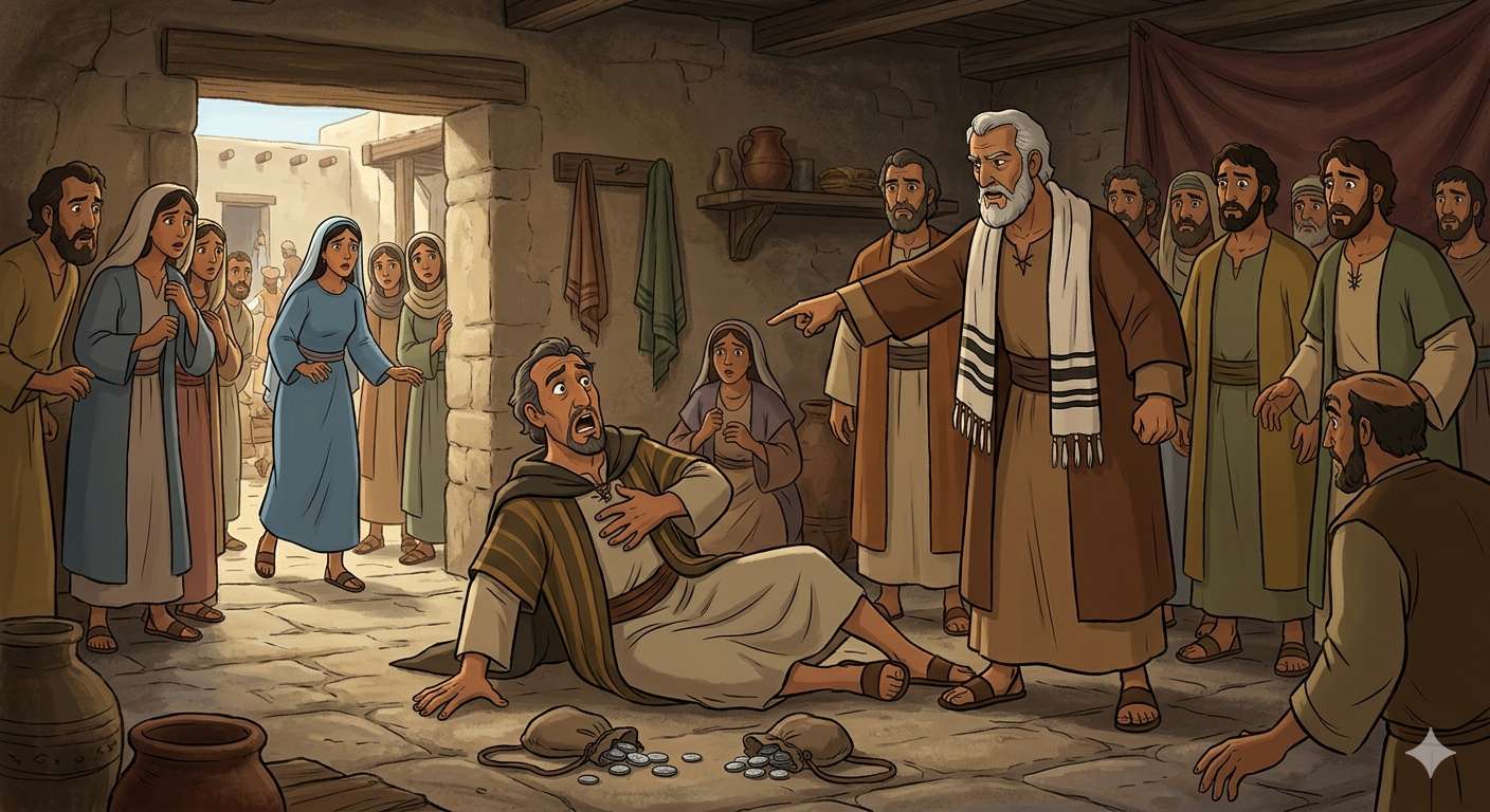Anania e Safira puzzle online da foto