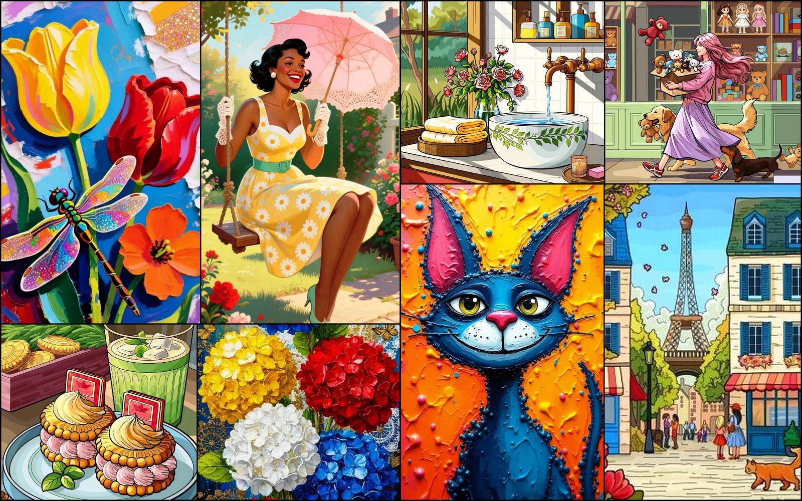 Egy hintán online puzzle